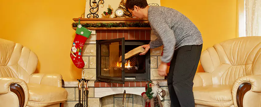 Rusted Metal Fireplace Restoration in Great Falls, Montana